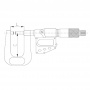 ASIMETO Микрометр для измерения листового металла цифровой IP65 0,001 мм, 25-50 мм, H=100мм, тип A
