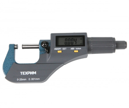 ТЕХРИМ Микрометр МКЦ-25, 0-25 мм, 0,001 мм ГОСТ 6507-90