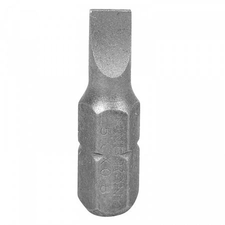 KING TONY Вставка (бита) торцевая 1/4", Slotted, 5,5х1,0 мм, L = 25 мм