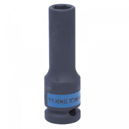 KING TONY Головка торцевая ударная глубокая шестигранная 1/2", 11 мм