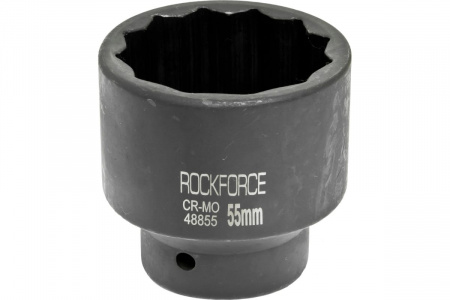 ROCKFORCE Головка торцевая 55 мм 1"DR 12-гранная ударная 
