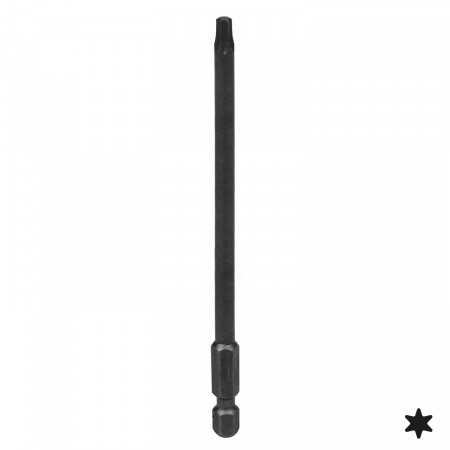 KING TONY Вставка (бита) торцевая 1/4", Torx, Т10, L = 110 мм, для шуруповерта