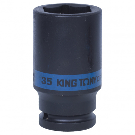 KING TONY Головка торцевая ударная глубокая шестигранная 3/4", 35 мм