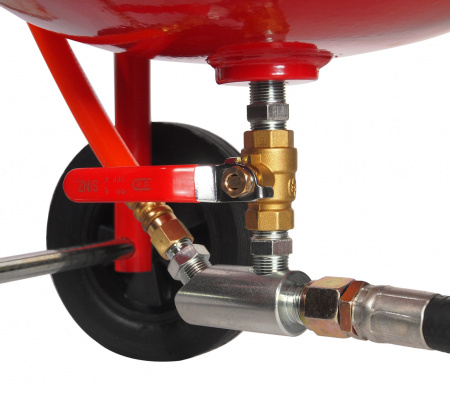 JTC Аппарат пескоструйный 38 литров, шланг 1/2", 250PSI