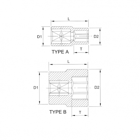 Licota Головка торцевая 1/2" (12,7 мм), 12-гранная, 7/16", длина 38 мм