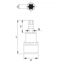 JTC Бита-головка 3/8" TORX T30х48 мм 