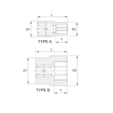 Licota Головка торцевая 3/8" (9, 52 мм), 12-гранная, 10 мм