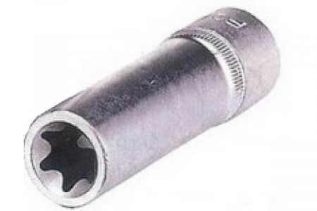 FORCE Головка торцевая Е14 TORX 1/2 глубокая L=77 мм