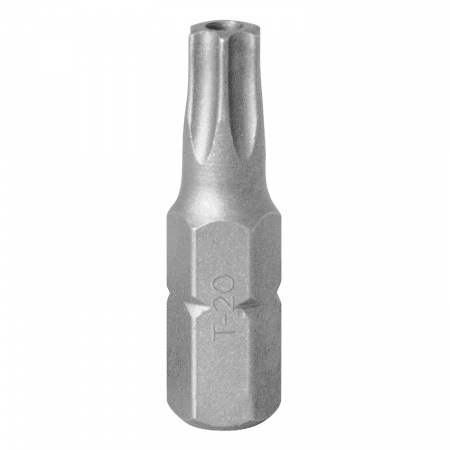 KING TONY Вставка (бита) торцевая 1/4", Torx, T20, 25, с отверстием