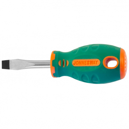 JONNESWAY Отвертка стержневая шлицевая ANTI-SLIP GRIP, SL6.5х38 мм