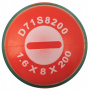 Jonnesway Отвертка стержневая шлицевая ANTI-SLIP GRIP, SL8.0х200 мм