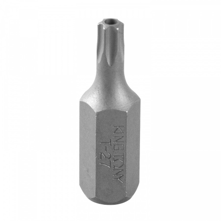 KING TONY Вставка (бита) торцевая 10 мм, TORX, Т27, L = 36 мм, с отверстием