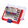 МАСТАК Набор вставок (бит) 1/4", TORX, HEX, PZ, PH, SLOT, 19 предметов