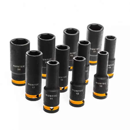 RUNTEC Набор ударных головок с аксессуарами 1/2", 8-32 мм, CrMo в ложементе EVA, 51 предмет