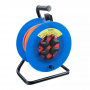 ТЕХРИМ Силовой удлинитель 4-х местный с/з 30 м на катушке с крышками ПВС 3х1,5 IP44