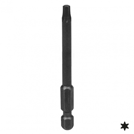 KING TONY Вставка (бита) торцевая 1/4", Torx, Т6, L = 70 мм, для шуруповерта