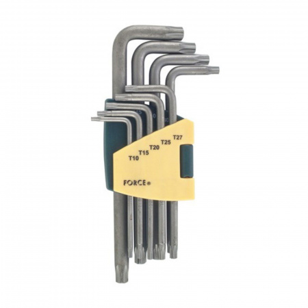 FORCE Набор TORX Г-образных удлиненные ударопрочные Т10-Т50  9пр.