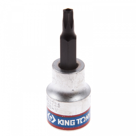 KING TONY Насадка (бита) торцевая 3/8", TORX, T25, L = 50 мм, с отверстием