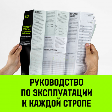 Строп грузоподъемный текстильный петлевой (СТП) HITCH LS2020, 2000 кг, 2.0 м