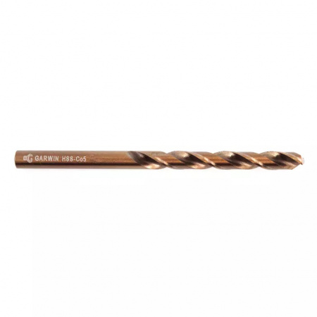 GARWIN INDUSTRIAL Сверло спиральное по металлу 5,5 мм, DIN 338, HSS-Co5, 5xD, 135°, HA, тип UNI