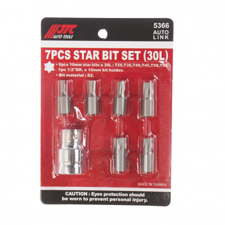JTC Набор бит 1/2" TORX Т25-55 7 предметов