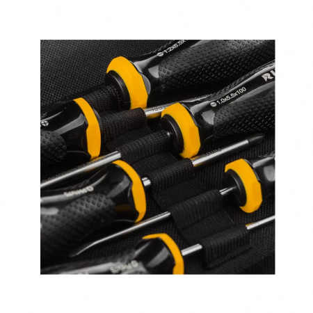 RUNTEC Набор усиленных отверток CrV со сквозным стержнем в сумке, 6 предметов