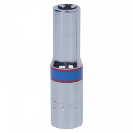KING TONY Головка торцевая TORX Е-стандарт 3/8", Е12, L = 63 мм