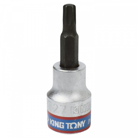KING TONY Насадка (бита) торцевая 1/2", TORX, T27, L = 60 мм