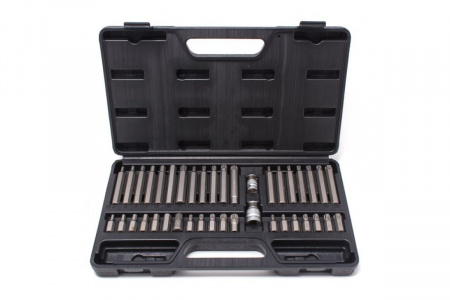 ROCKFORCE Набор вставок 1/2"&1/4"&3/8"DR TORX с держателями, 40 пр., метал. кейс
