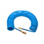 GARWIN PRO Шланг полиуретан (PU) 12*8, витой, 10 м, синий, БРС в комплекте