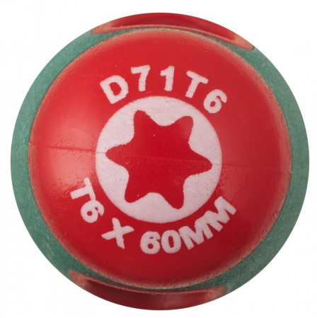 Jonnesway Отвертка стержневая TORX ANTI-SLIP GRIP, T6x60