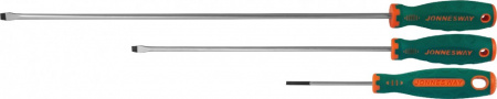 JONNESWAY Отвертка стержневая шлицевая ANTI-SLIP GRIP, SL6.5х250 мм