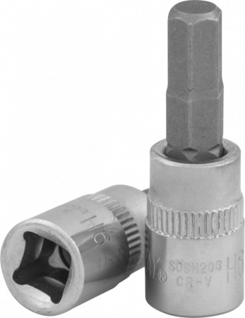 JONNESWAY Насадка торцевая 1/4"DR с вставкой-битой шестигранной, H6, 37 мм