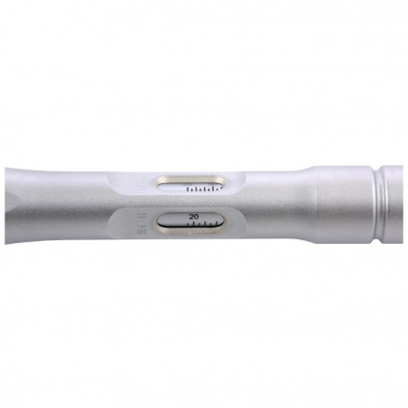 CARBON Ключ динамометрический алюминий со сквозным приводом,1/2"DR, 20-120 Нм,погрешность пр.+/-3%