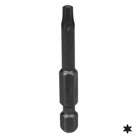 KING TONY Вставка (бита) торцевая 1/4", Torx, Т7, L = 50 мм, для шуруповерта 