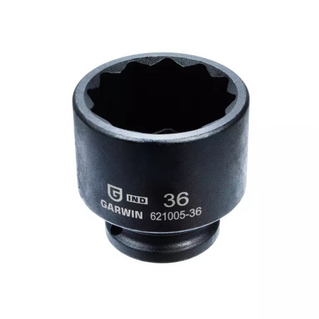 GARWIN INDUSTRIAL Головка торцевая ударная 1/2" (12,7 мм), 12-гранная, 36 мм