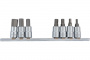 FORCE Набор насадок шестигранных 1/4" (1/8",5/32",3/16",7/32",1/4",5/16",3/8" L32 мм) 7пр, держатель