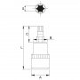 JTC Бита-головка 3/8" TORX T25х48 мм 