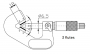ASIMETO Микрометр с призматической пяткой 60° 0,01 мм, 20-35 mm