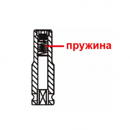 Licota Головка торцевая ударная глубокая с магнитом 3/8", 6-гранная, 17 мм