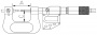 ASIMETO Микрометр для зубчатых колес цифровой IP65 0,001 мм, 25-50 мм