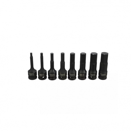 GARWIN PRO Набор головок торцевых глубоких ударных 1/2" HEX 8 пр. 5-19 мм, 78 мм