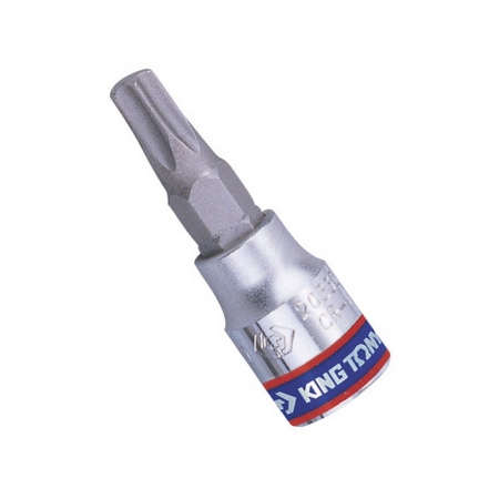 KING TONY Насадка (бита) торцевая 1/4", TORX, T20, L = 37 мм, с отверстием 