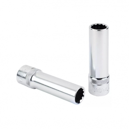 Licota Головка торцевая глубокая 1/2" (12,7 мм), 12-гранная, 19 мм, длина 77 мм