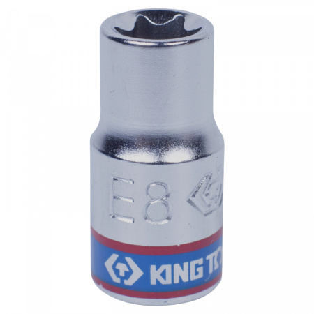 KING TONY Головка торцевая TORX Е-стандарт 1/4", E8, L = 24 мм 