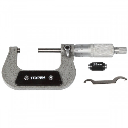 ТЕХРИМ Микрометр МК-50, 25-50 мм, 0,01 мм, КЛ. 1, ГОСТ 6507-90