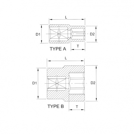 Licota Головка торцевая 3/8" (9,52 мм), 12-гранная, 7 мм