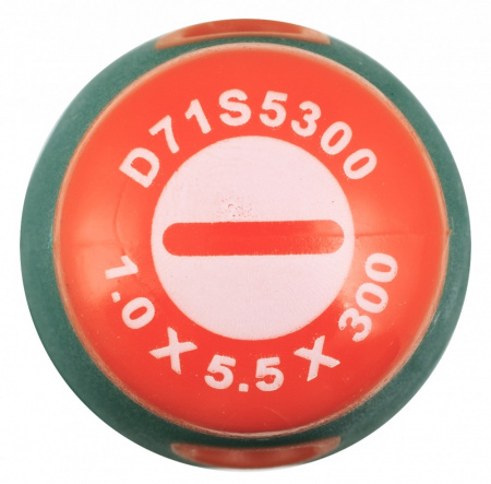 Jonnesway Отвертка стержневая шлицевая ANTI-SLIP GRIP, SL5.5х300 мм