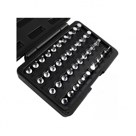 Licota Набор головок коротких 1/4" HEX, PH, SL, SPLINE, TORX (с отверстием), 40 предметов