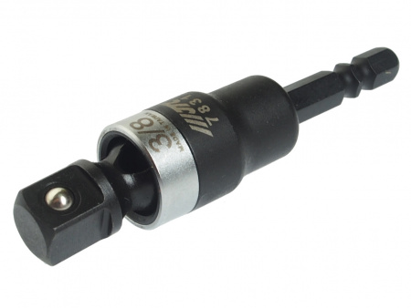 JTC Адаптер 1/4"х3/8" (6.35мм) карданный под шуруповерт 